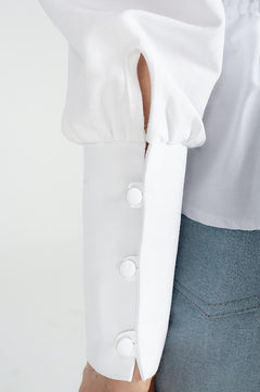 Joy Cotton Shirt White