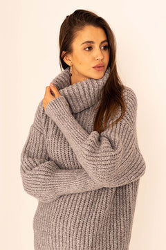 Telma Turtleneck Knit Dark Grey