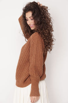 Nusa Alpaca Sweater Camel