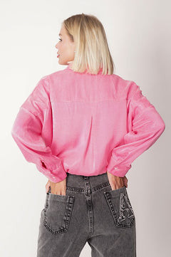 Long Lyocell Shirt Pink