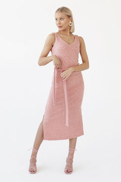 Elena Knitted Dress Pink