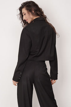 Aspen Cropped Blazer Black