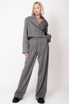 Aspen Trousers Pinstripe Grey