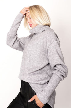 Tova Turtleneck Knit Light Grey