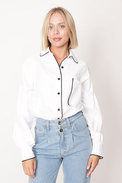 Rea Cotton Shirt White