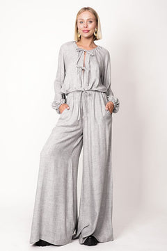 Skye Wide Leg Pants Grey