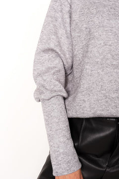 Tova Turtleneck Knit Light Grey