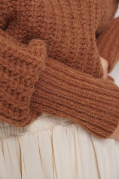 Nusa Alpaca Sweater Camel