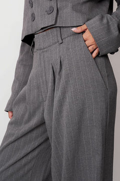 Aspen Trousers Pinstripe Grey