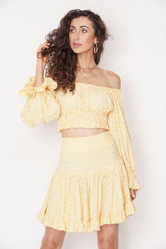 Serena Mini Skirt Yellow