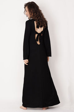 Avonia Bow Dress Black