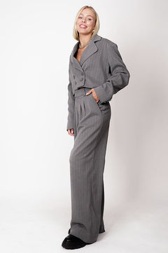 Aspen Trousers Pinstripe Grey