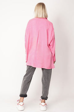 Long Lyocell Shirt Pink