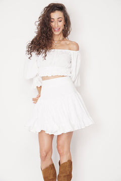 Serena Skirt White