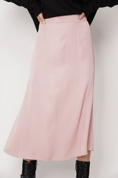 Feme Satin Skirt Pink