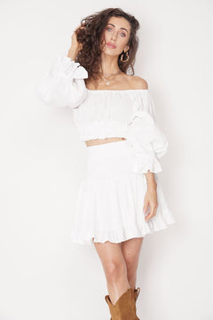 Serena Skirt White