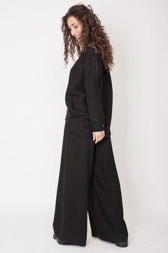 Oversized Tencel Shirt Black