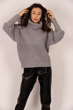 Telma Turtleneck Knit Dark Grey