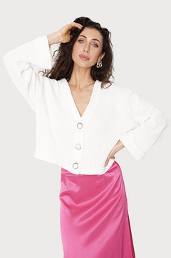 Feme Satin Skirt Fuchsia Pink