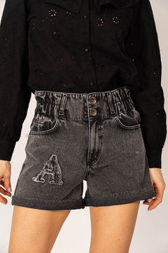 Bonita Denim Shorts Grey