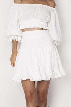 Serena Skirt White