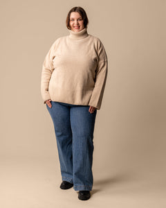 Utu Merino Wool Polo Knit Beige