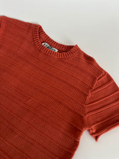 Posey Organic Cotton Knit Tee Clay