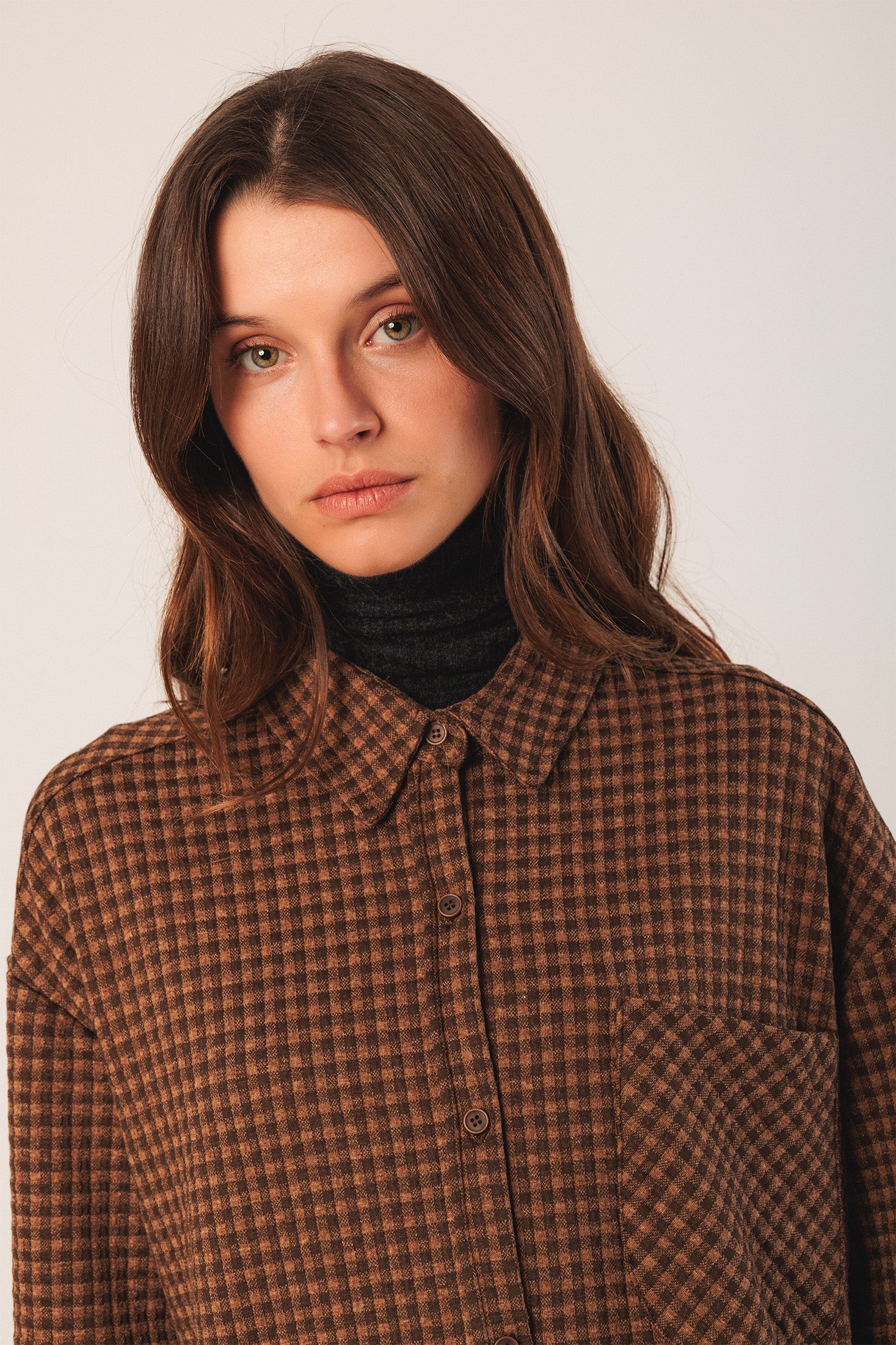 Ponte Overshirt Chocolate