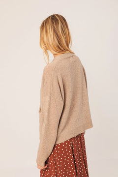Cashmere Blend Cardigan Beige