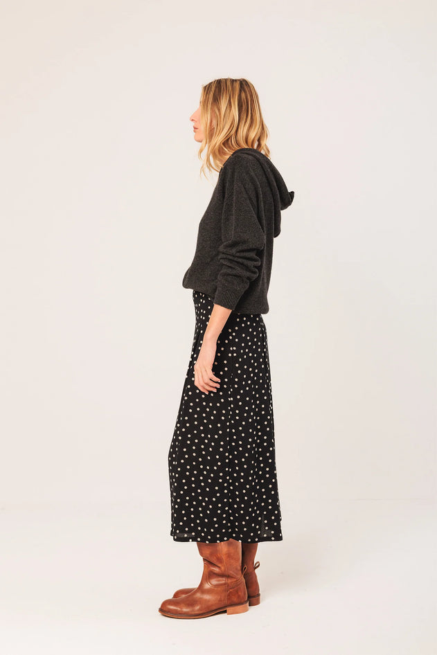 Evasé Midi Skirt Black