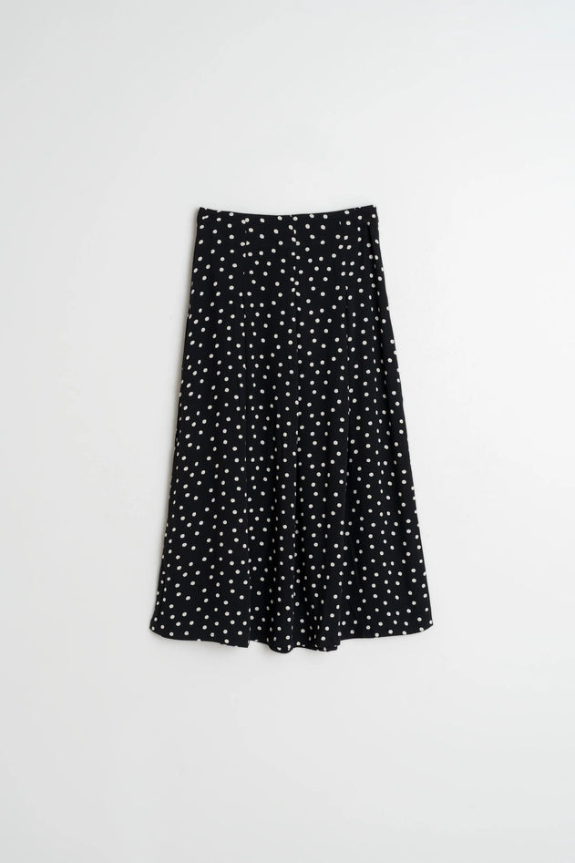 Evasé Midi Skirt Black