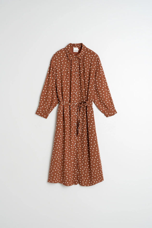 Oversize Shirt Dress Terracotta