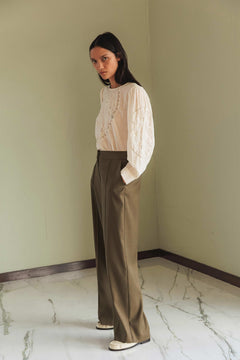 Paty Straight Pants Brown