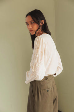 Paty Straight Pants Brown