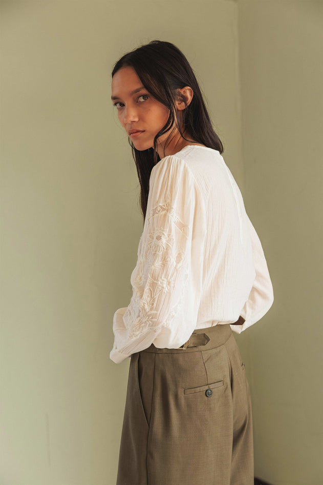 Paty Straight Pants Brown