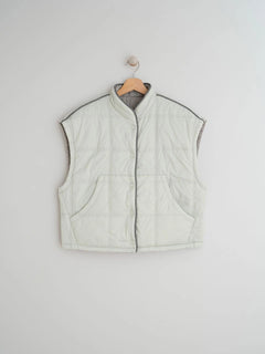 Structured Reversible Vest Pearl