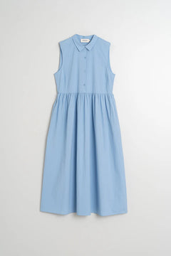 Poplin Shirt Dress Sky Blue
