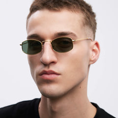 Suku Sunglasses Gold Olive