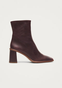 West Leather Ankle Boots Cape Wine Burgundy