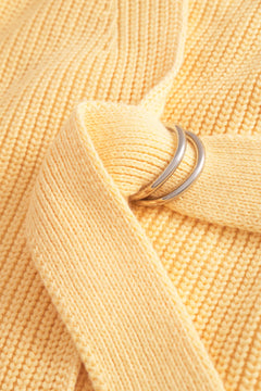 Wrap-around Cardigan Yellow