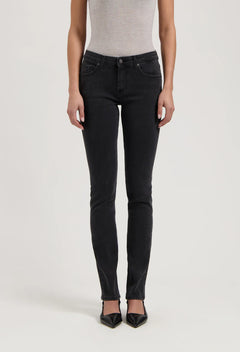 Faye Low Slim Jeans Stone Black