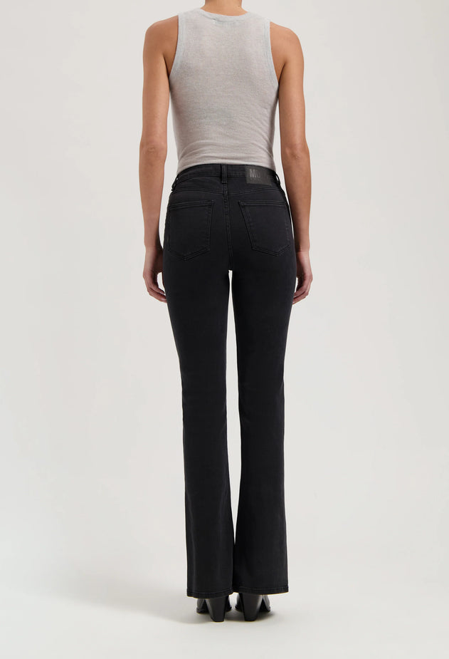 Isy High Flared Jeans Stone Black