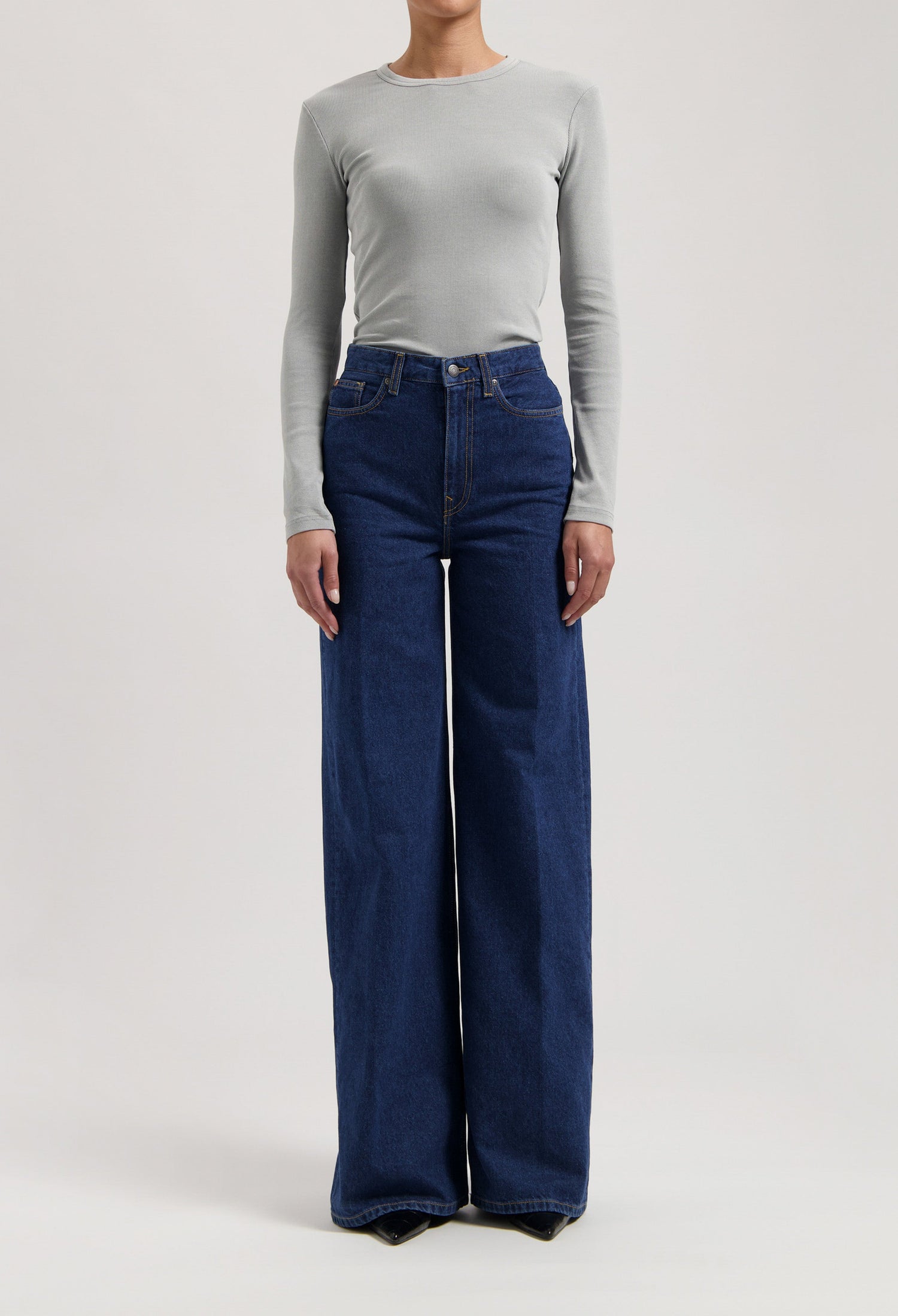Sara High Loose Jeans Stone Indigo