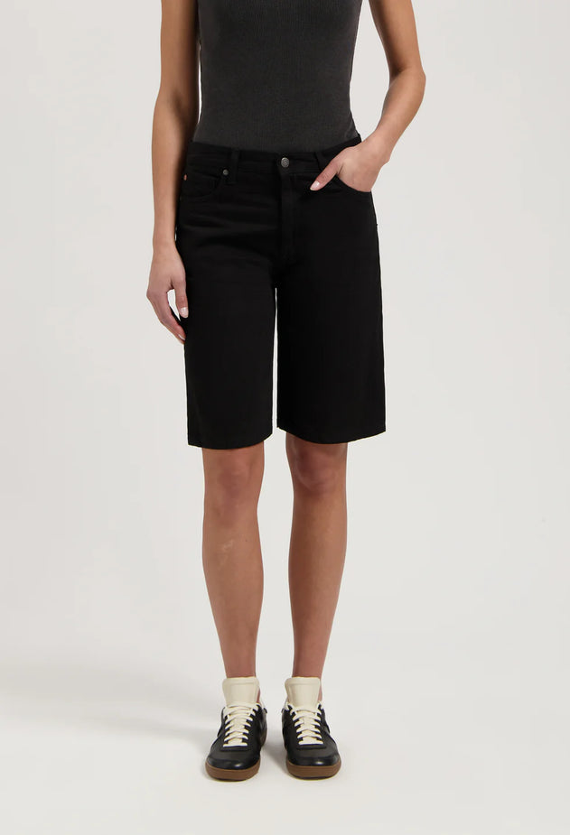 Suzy Mid Denim Shorts BlackDip