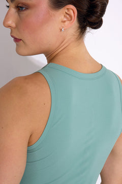 Work Rib Tank Green