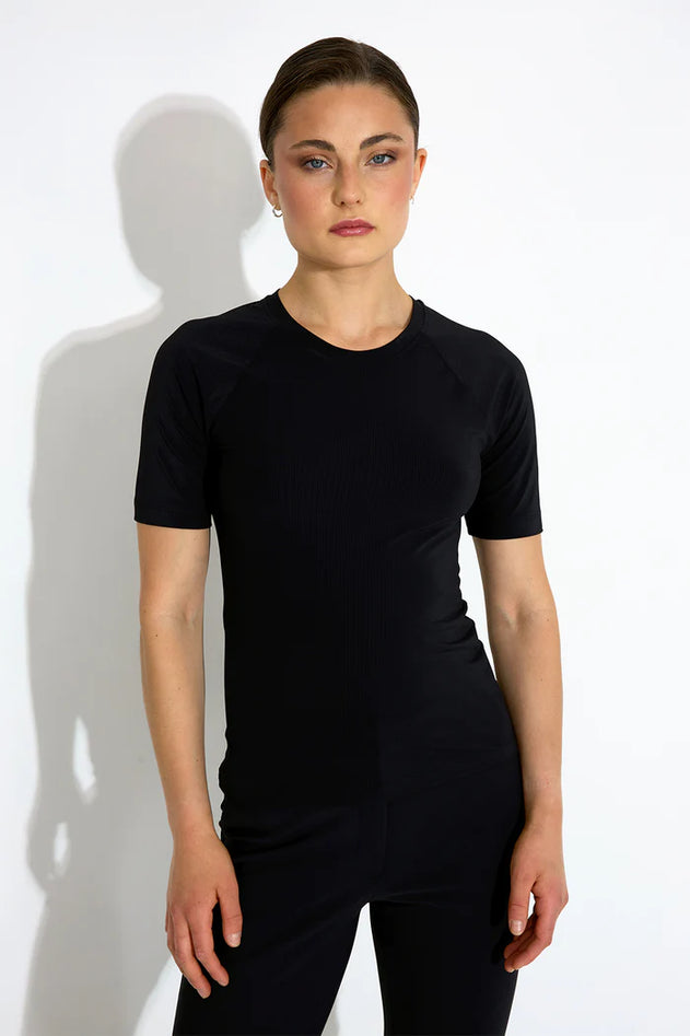 Work Rib Tee Black