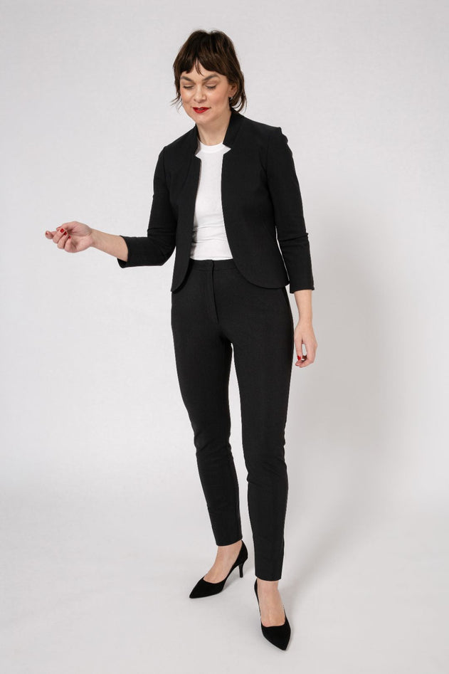 Work Trousers Long Classic Tight Fit Black