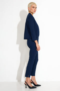 Work Trousers Classic Tight Fit Dark Blue