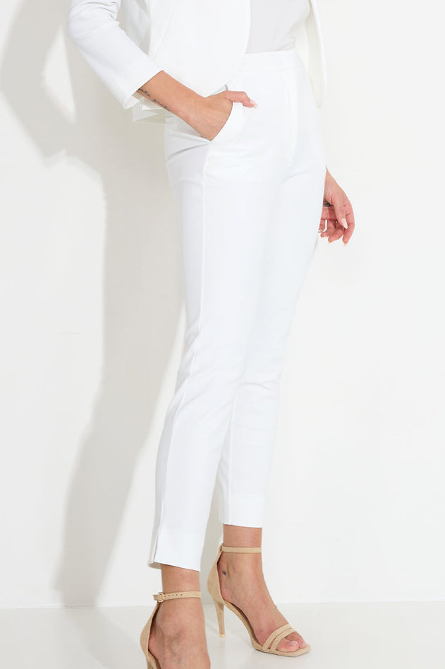 Work Trousers Classic Tight Fit White