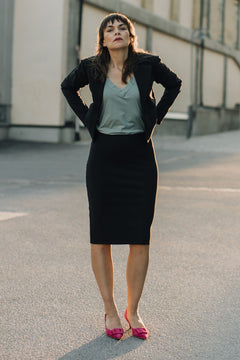 Work Skirt Classic Slim Fit